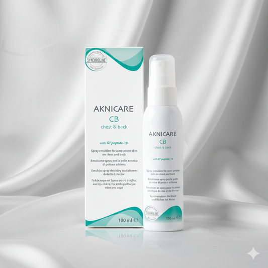 AKNICARE® SPRAY BACK AND CHEST ACNE TREATMENT 100ML - Targeted Relief for Back and Chest Acne